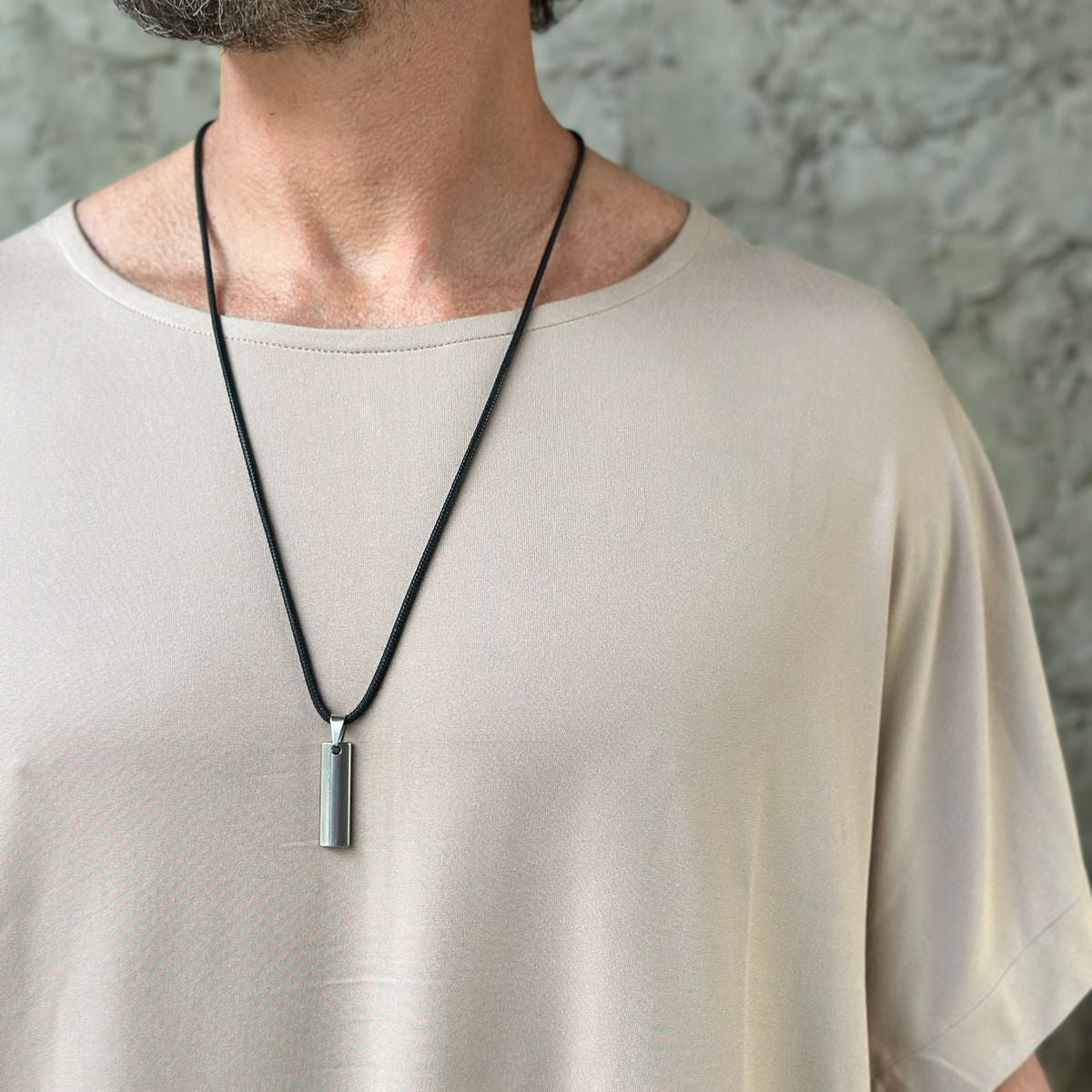 BATTERY Silver Necklace