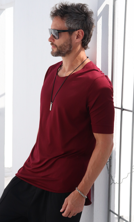 Camiseta URBAN Vino Tinto