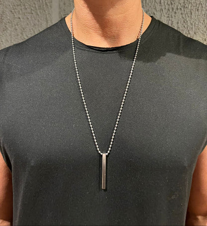 BATTERY Silver Necklace
