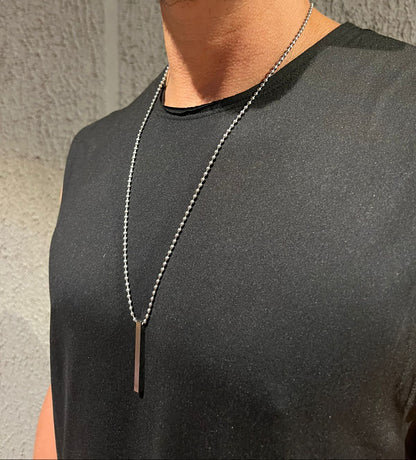 BATTERY Silver Necklace