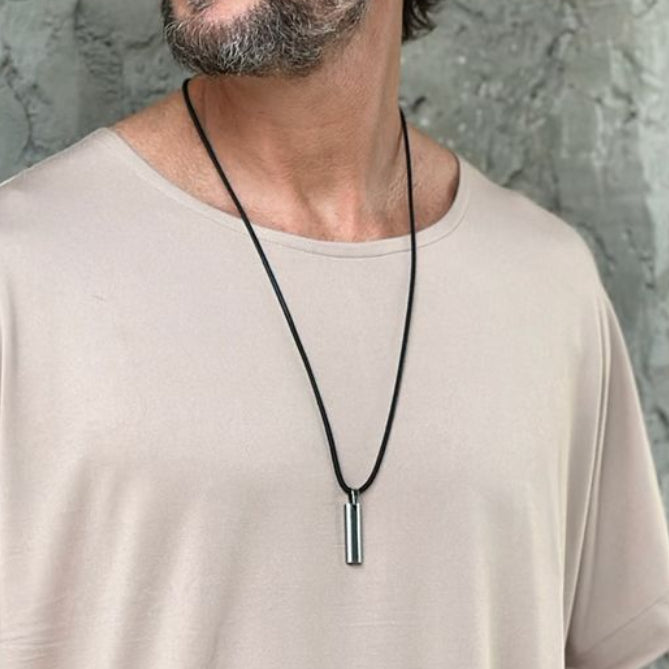 BATTERY Silver Necklace